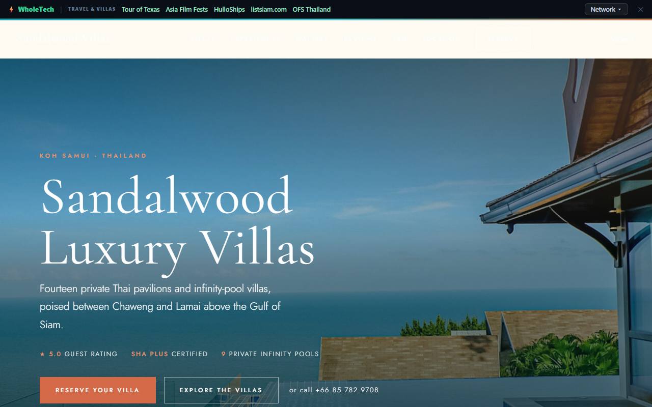 Stay Sandalwood website